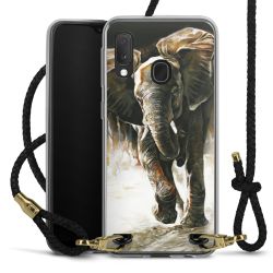 Carry Case Transparent Leather black/gold