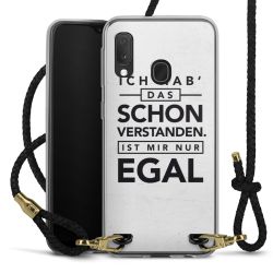 Carry Case Transparent Leder schwarz/gold