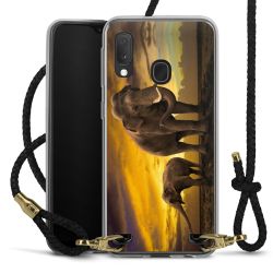 Carry Case Transparent Leather black/gold