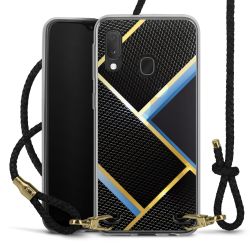 Carry Case Transparent Leather black/gold