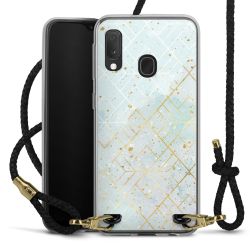 Carry Case Transparent Leather black/gold