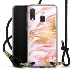 Carry Case Transparent Leather black/gold