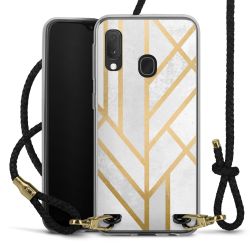 Carry Case Transparent Leather black/gold