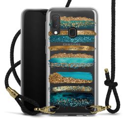 Carry Case Transparent Leather black/gold