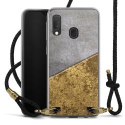 Carry Case Transparent Leather black/gold