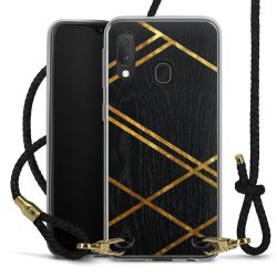 Carry Case Transparent Leather black/gold