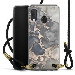 Carry Case Transparent Leather black/gold