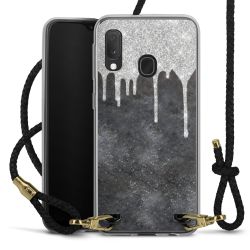 Carry Case Transparent Leather black/gold