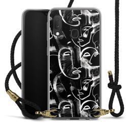 Carry Case Transparent Leather black/gold