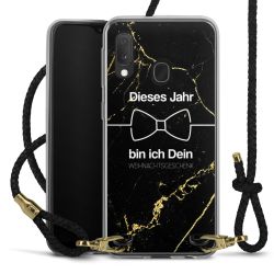 Carry Case Transparent Leder schwarz/gold