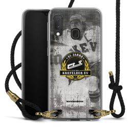 Carry Case Transparent Leder schwarz/gold