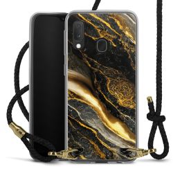 Carry Case Transparent Leather black/gold