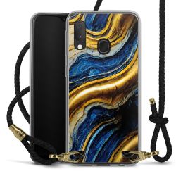 Carry Case Transparent Leather black/gold