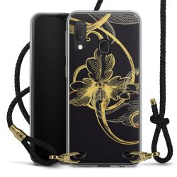 Carry Case Transparent Leather black/gold