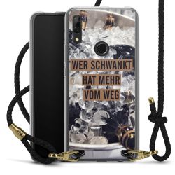 Carry Case Transparent Leder schwarz/gold