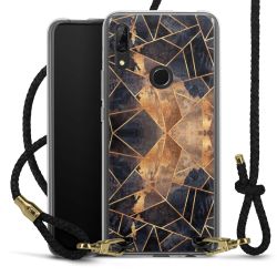 Carry Case Transparent Leather black/gold