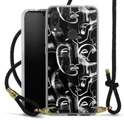 Carry Case Transparent Leather black/gold