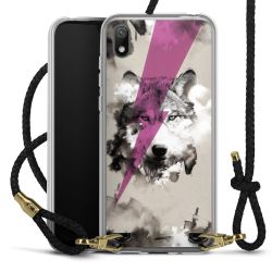 Carry Case Transparent Leather black/gold