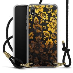 Carry Case Transparent Leather black/gold