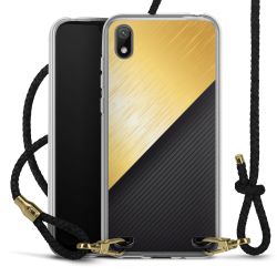 Carry Case Transparent Leather black/gold