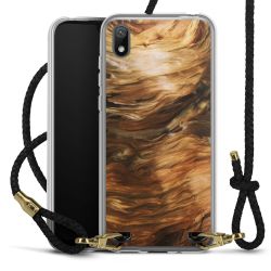 Carry Case Transparent Leather black/gold