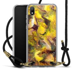 Carry Case Transparent Leather black/gold