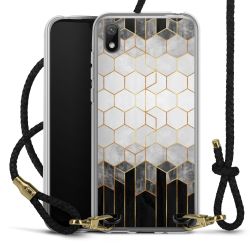 Carry Case Transparent Leather black/gold