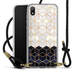 Carry Case Transparent Leather black/gold