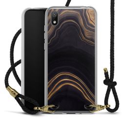 Carry Case Transparent Leather black/gold