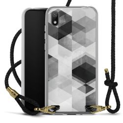 Carry Case Transparent Leather black/gold