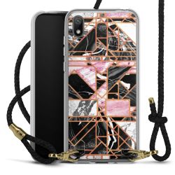 Carry Case Transparent Leather black/gold