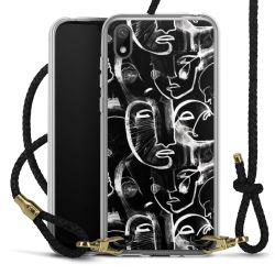 Carry Case Transparent Leather black/gold