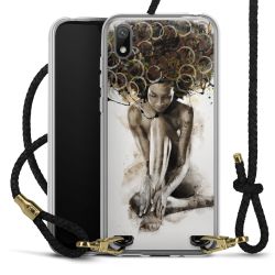 Carry Case Transparent Leather black/gold