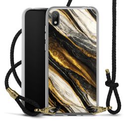 Carry Case Transparent Leather black/gold