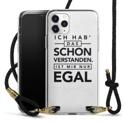 Carry Case Transparent Leder schwarz/gold