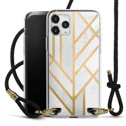 Carry Case Transparent Leather black/gold