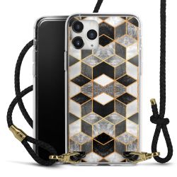 Carry Case Transparent Leather black/gold