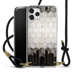 Carry Case Transparent Leather black/gold