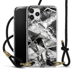 Carry Case Transparent Leather black/gold