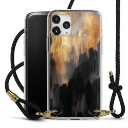 Carry Case Transparent Leather black/gold