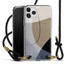 Carry Case Transparent Leather black/gold