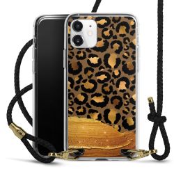 Carry Case Transparent Leather black/gold