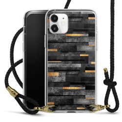 Carry Case Transparent Leather black/gold