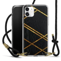 Carry Case Transparent Leather black/gold