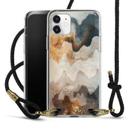 Carry Case Transparent Leather black/gold