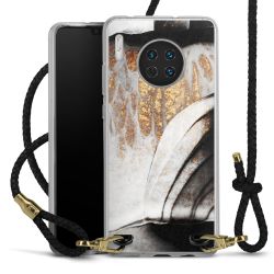 Carry Case Transparent Leather black/gold