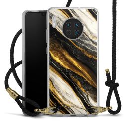 Carry Case Transparent Leather black/gold