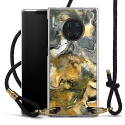 Carry Case Transparent Leather black/gold