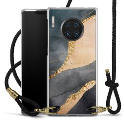 Carry Case Transparent Leather black/gold