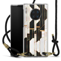 Carry Case Transparent Leather black/gold